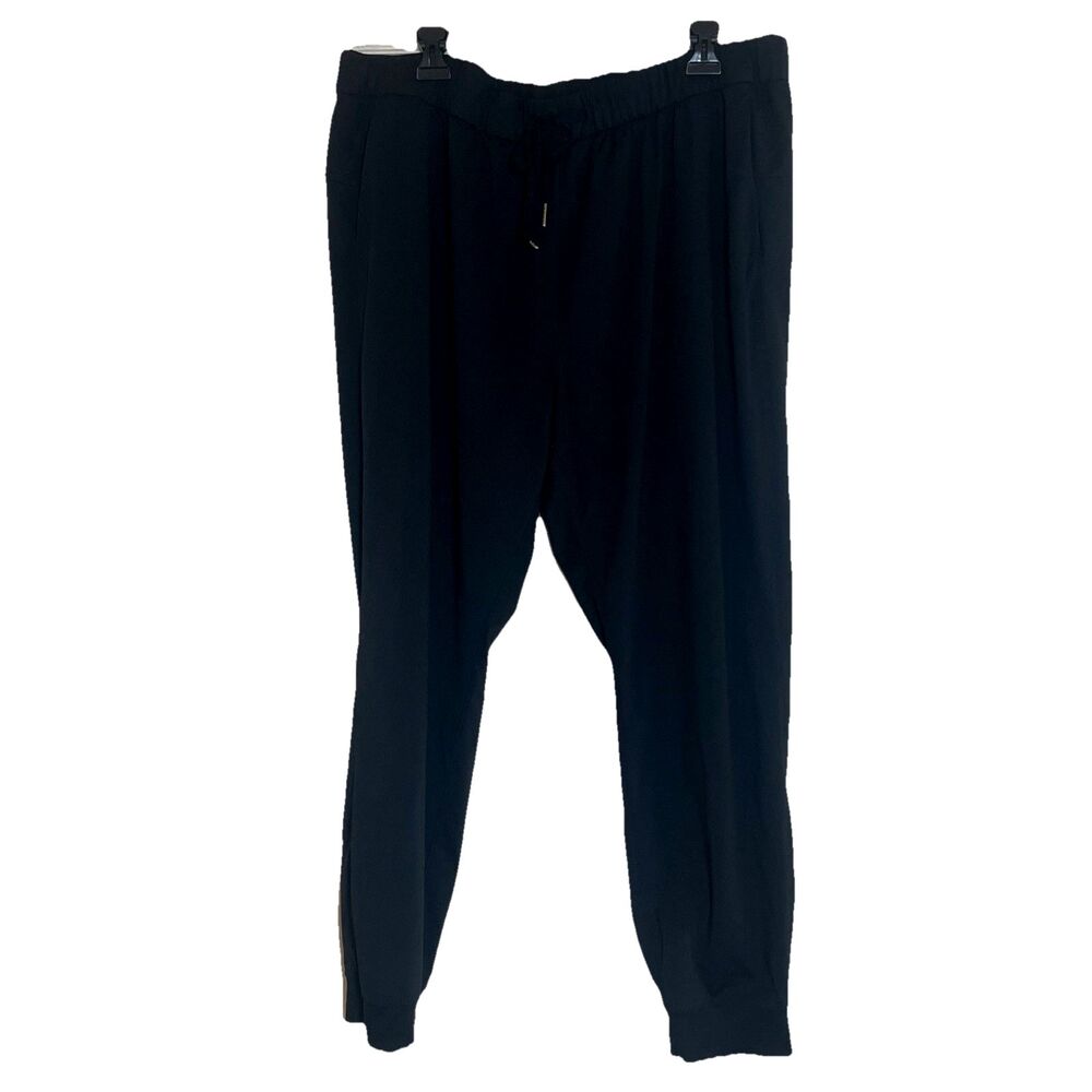 Member's Mark Jogger Women's 2XL Black High Rise Travel Pockets Ankle Length